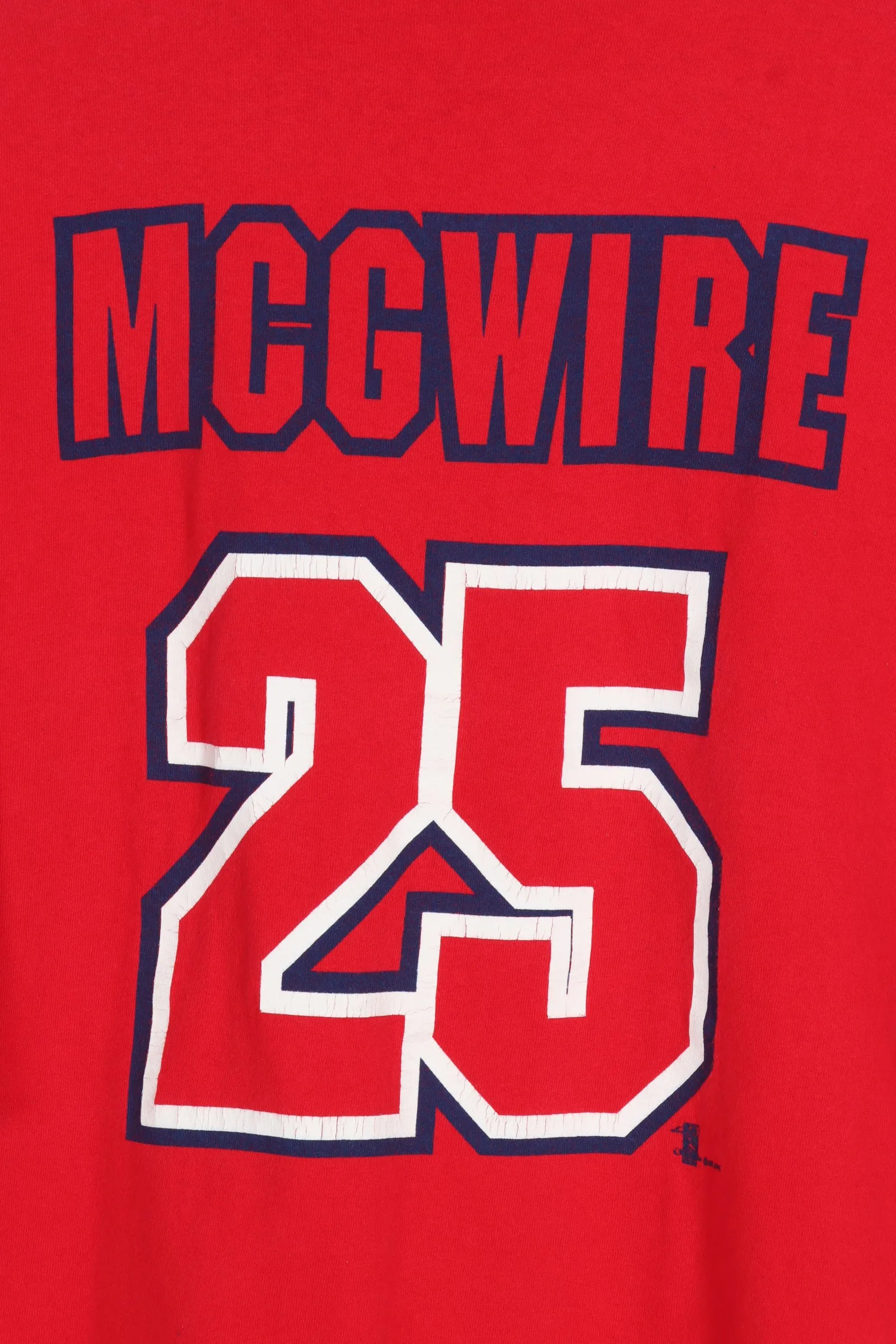 Vintage 1998 STARTER Cardinals NBL Baseball McGwire USA Made Tee (L)