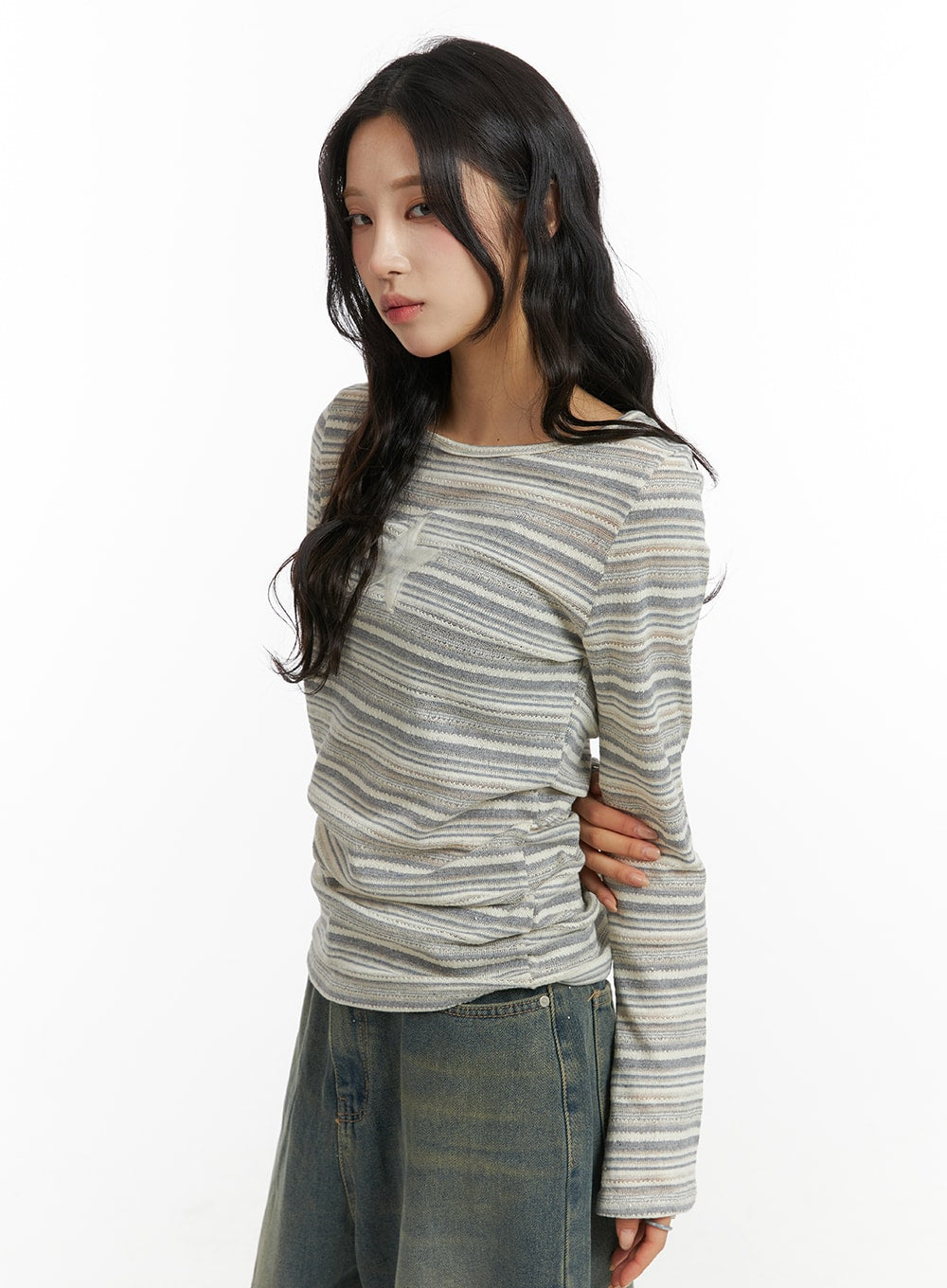 Vintage Stripe Long Sleeve Tee CJ418