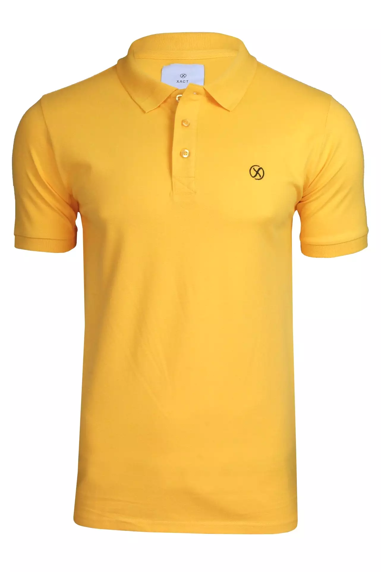 Xact Mens Classic 3 Button Stretch Pique Polo T-Shirt - Short Sleeved