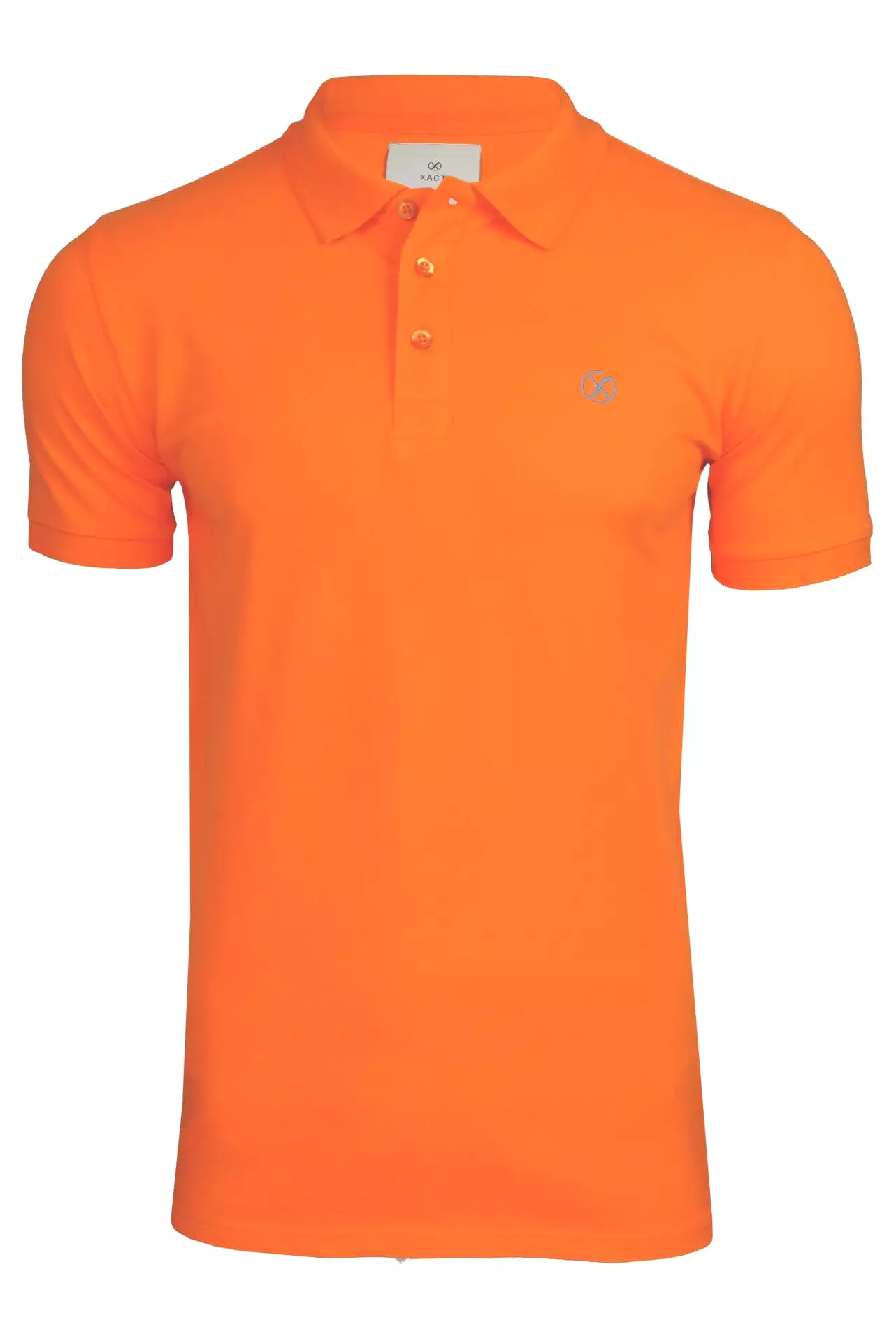 Xact Mens Classic 3 Button Stretch Pique Polo T-Shirt - Short Sleeved