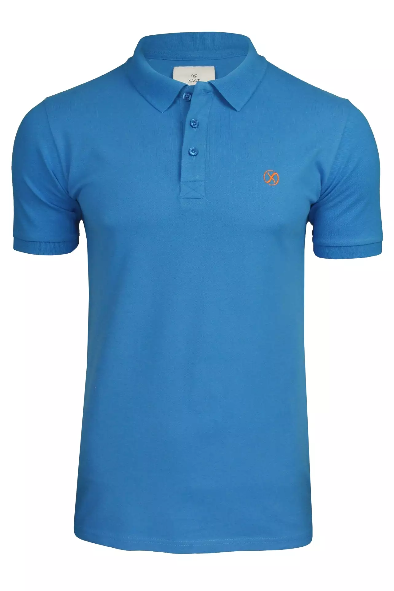 Xact Mens Classic 3 Button Stretch Pique Polo T-Shirt - Short Sleeved