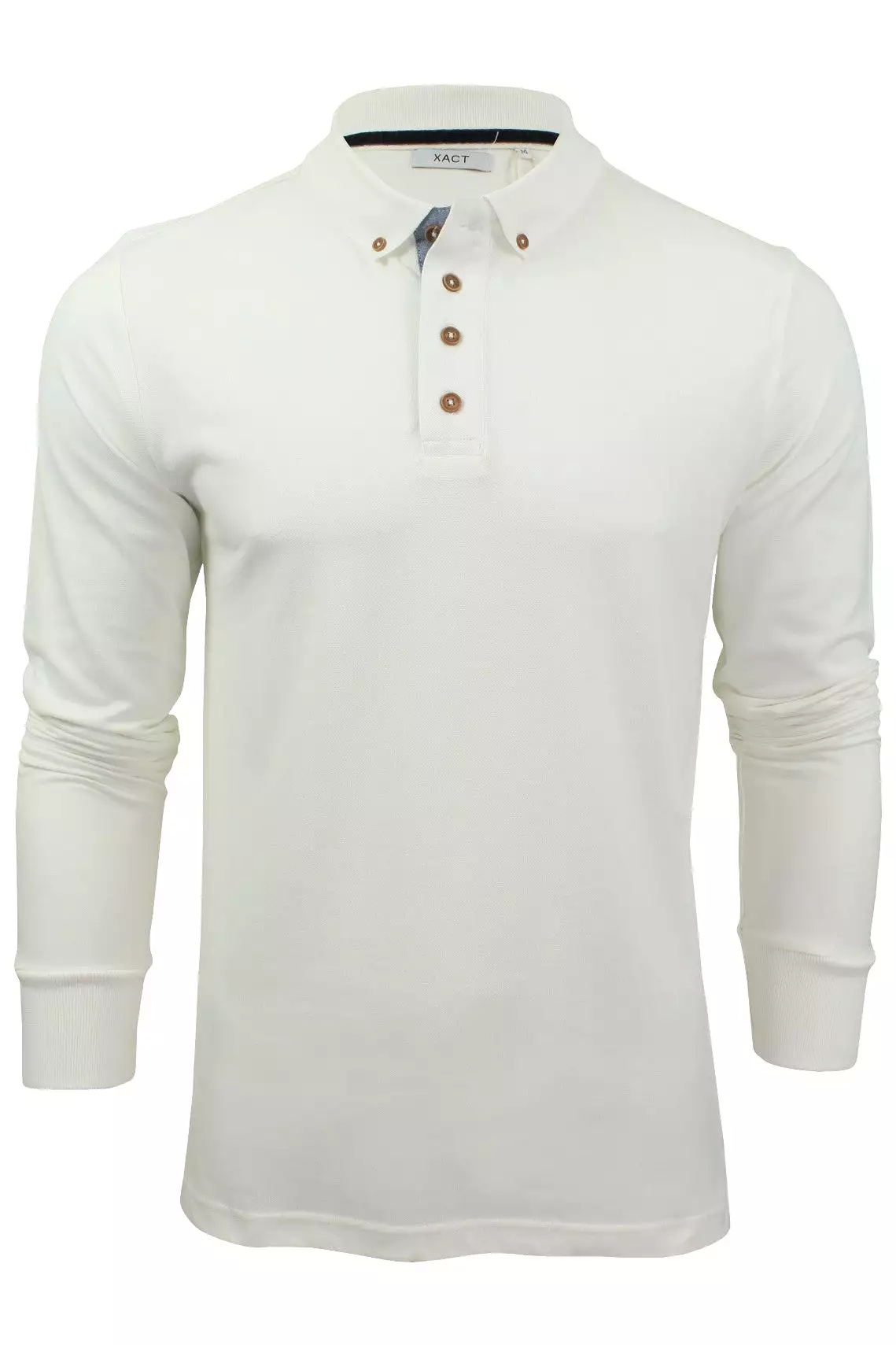 Xact Mens Polo T-Shirt Pique Long Sleeved