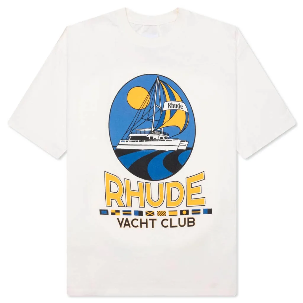 Yacht Club Tee - Vintage White